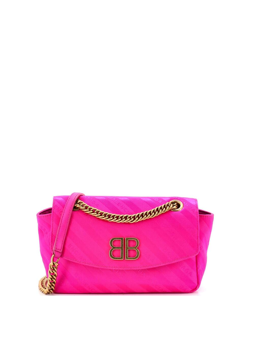 Balenciaga Bb Chain Round Shoulder Bag #356500B83B